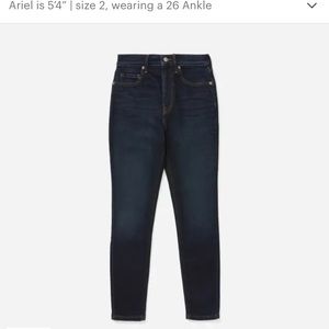 The Authentic Stretch Mid-Rise Skinny Jean Everlane 30 Ankle Deep Indigo